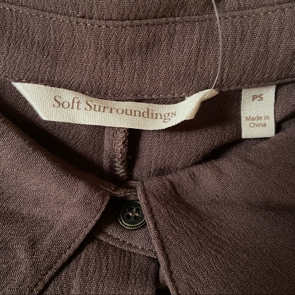 NWT Soft Surroundings button laurel collar dress - Picture 9 of 9